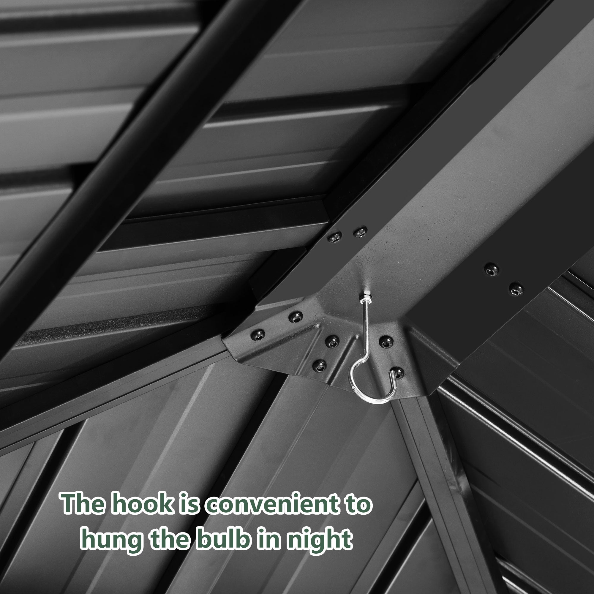 Ainfox 12*16Ft Patio Gabezo Outdoor Canopy with Mosquito with 2200lbs weight capacity of snow