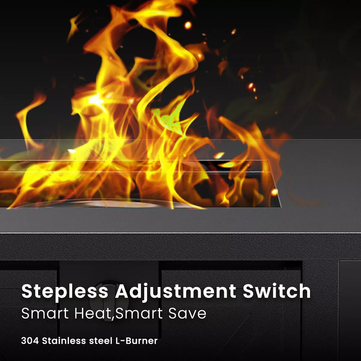 R.W.FLAME 28" 40,000 BTU Square Outdoor Propane Fire Pit Table with Lid & Rain Cover – Perfect for Patio, Deck, Garden, and Parties