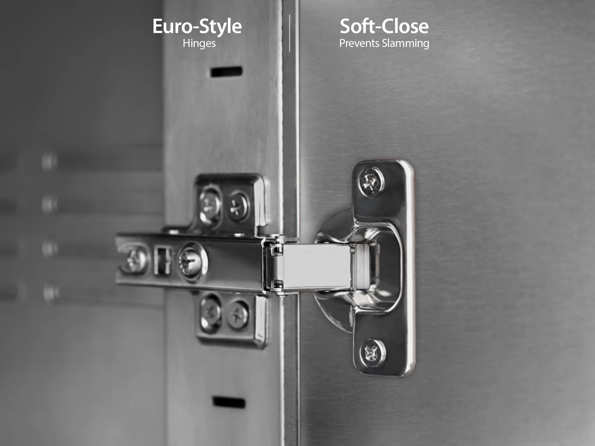 Outdoor Kitchen 4 Piece Cabinet Set in Stainless Steel with Countertop and Covers