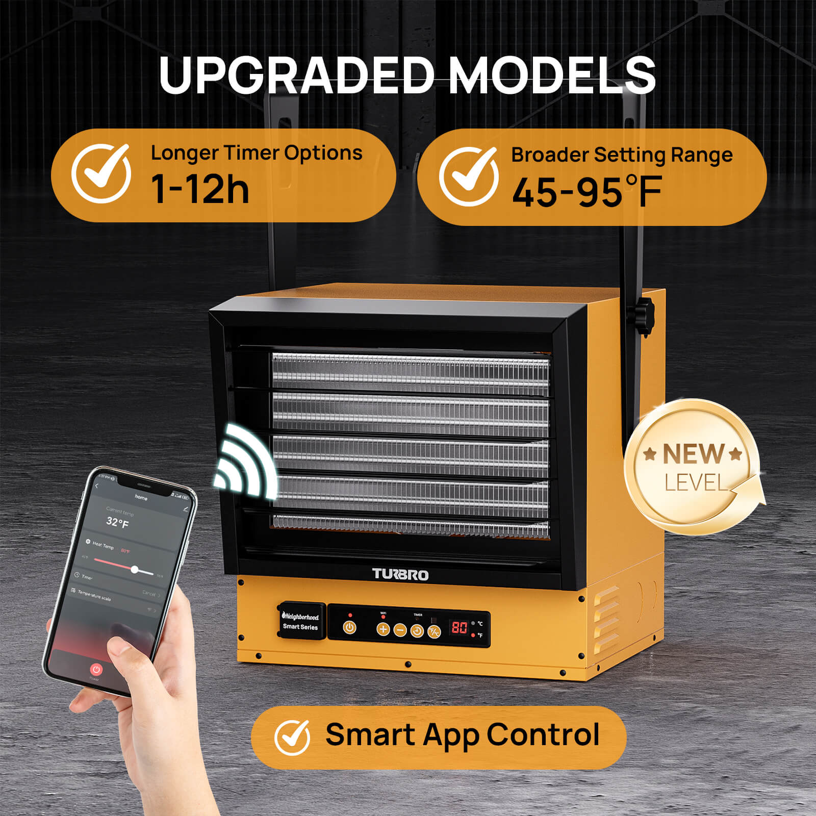 Neighborhood GH10K & GH15K Smart Garage Heater - WiFi Enable