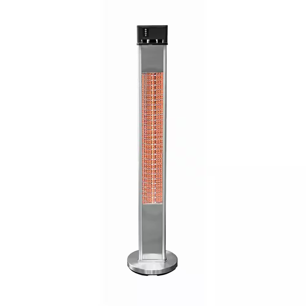 1500-Watt Infrared Electric Freestanding Outdoor Heater with Remote