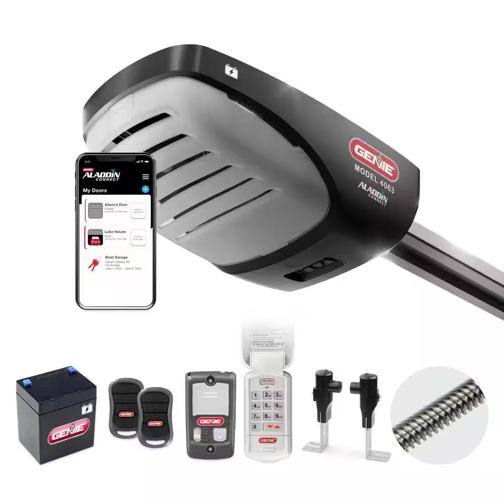 Signature Series 2 Hpc Premium Screw Drive Smart Garage Door Opener with Battery Backup, Alexa/Google Assistant Ready