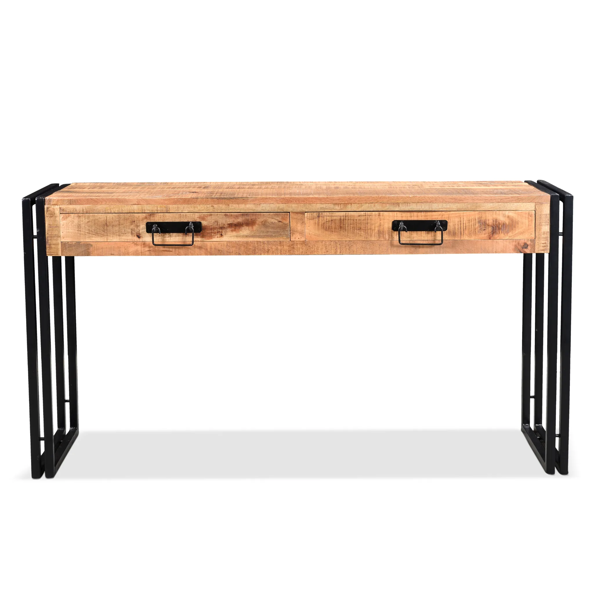Timbergirl Reclaimed Mango Wood Console Table with Metal Legs