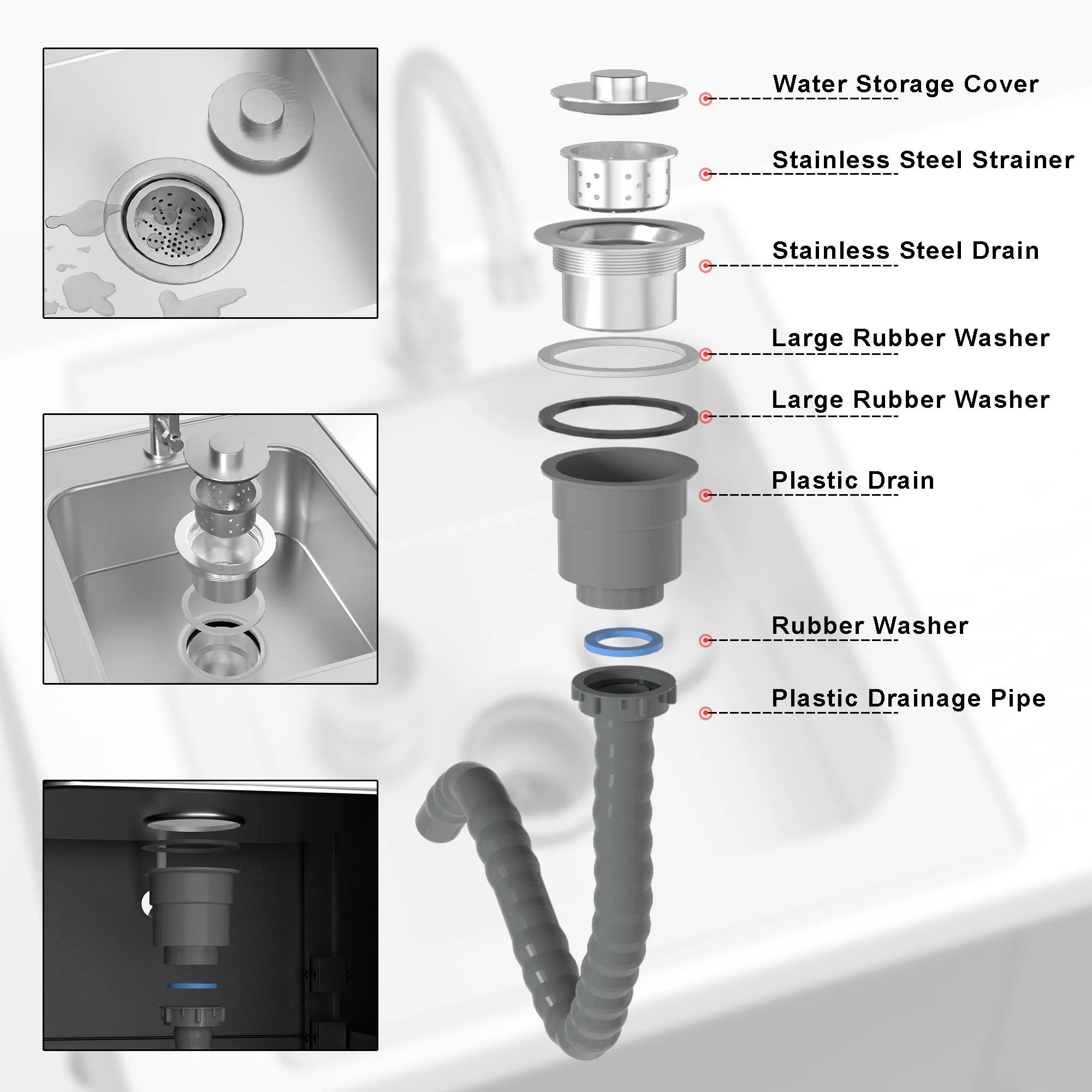 Outdoor Grill Table with Sink,Metal Outdoor Grill Cart, Outdoor Kitchen Island with Stainless Steel Sink