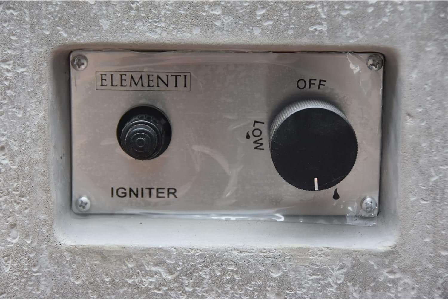 Hampton Concrete Fire Pit 56" X 32" Outdoor Patio Firepit Includes Lava Rocks Modern Fire Pits & Outdoor Fireplaces for Garden, Deck, Indoor & Outdoor Heating