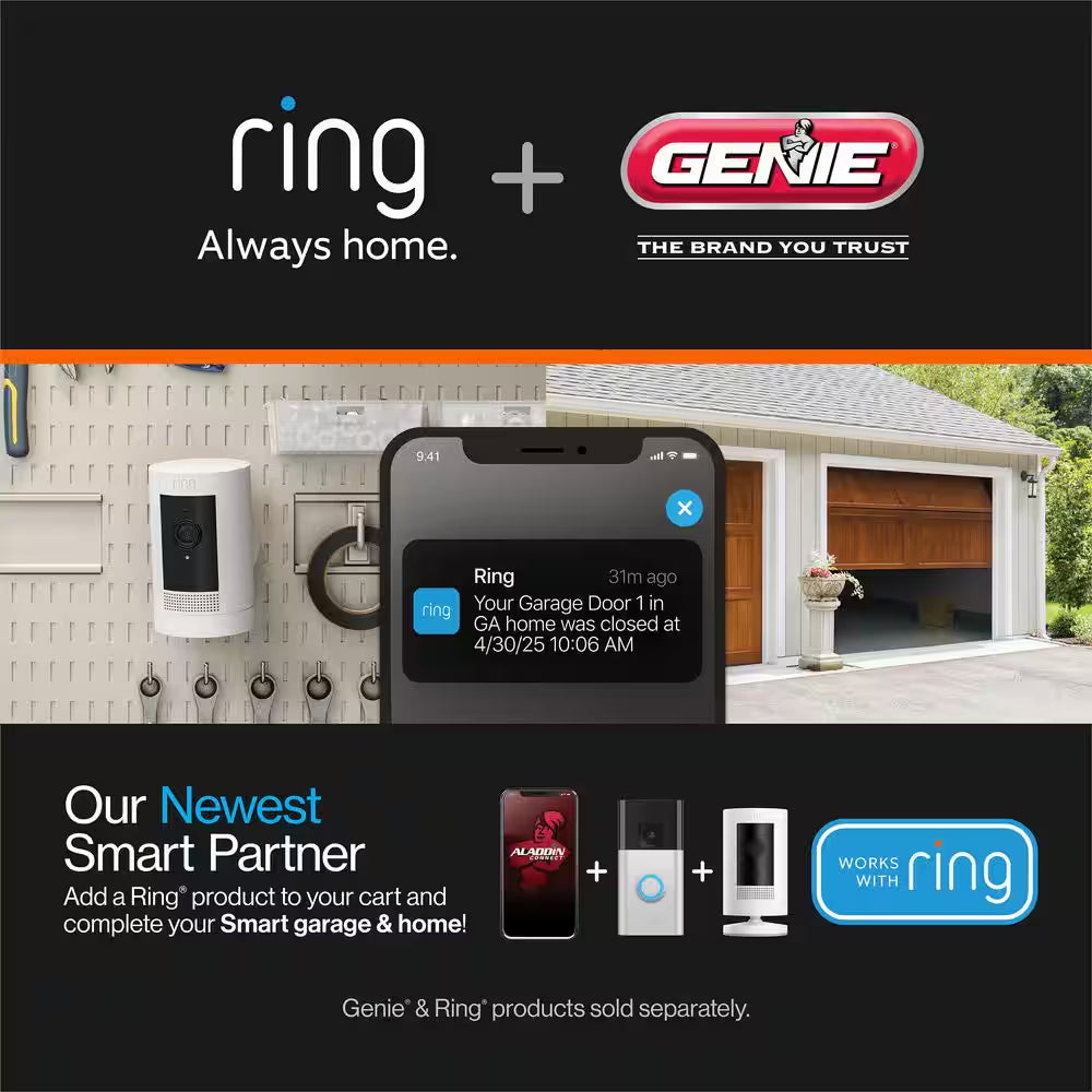 Signature Series 2 Hpc Premium Screw Drive Smart Garage Door Opener with Battery Backup, Alexa/Google Assistant Ready
